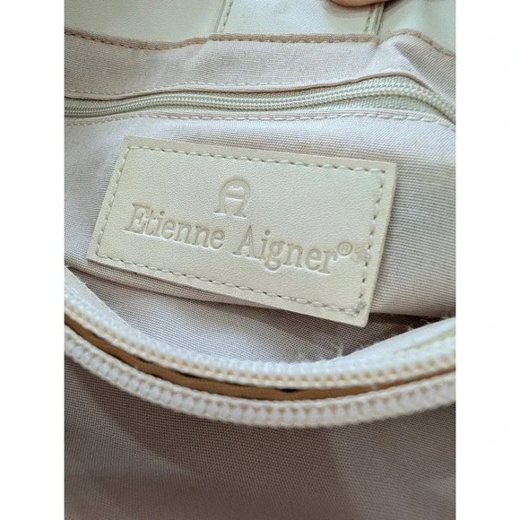 Vintage Etienne Aigner Woven Straw Shoulder Bag & Matching Wallet Braided Strap - Picture 4 of 4